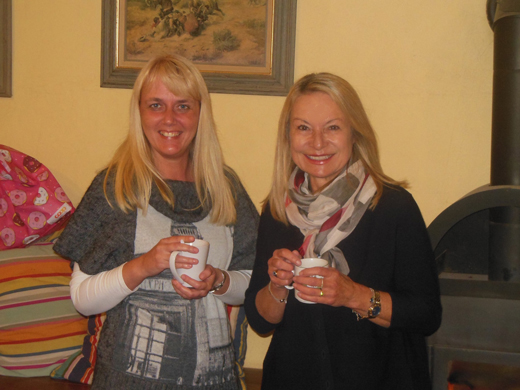 Mit Krimiautorin Jutta Siopares
